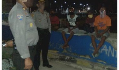 Polres-Mabar-Polda-NTT-Gelar-Patroli-Ops-Aman-Nusa-II-Penanganan-Covid-19