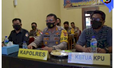 Siap-Amankan-Pilkada-2020,-Polres-Manggarai-Barat-Bersama-KPUD-Dan-Bawaslu-Ikuti-Vicon-Wakapolri