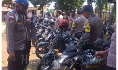 Wakapolres-Bersama-Kasie-Propam-Cek-Kendaraan-Dinas-Bhabinkamtibmas-Polres-Manggarai-Barat