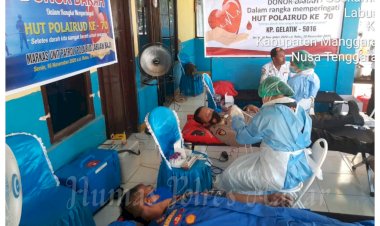 Menyambut-HUT-Korpolairud-Ke-70,-KP.-Gelatik-5016-Korpolairud-Baharkam-Polri-Melaksanakan-Kegiatan-Donor-Darah-di-Labuan-Bajo
