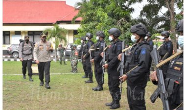 Amankan-Pilkada-2020,-Polres-Manggarai-Barat-Gelar-Apel-Pergeseran-Pasukan-dan-Doa-Bersama
