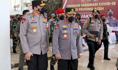 Akselerasi-Vaksinasi-di-Aceh,-Kapolri-Minta-TNI-Polri-Sinergi-dengan-Tokoh-Agama-dan-Adat