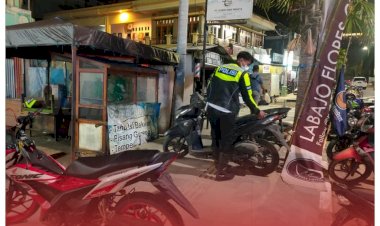 Nekat-Parkir-di-Trotoar,-Puluhan-Sepeda-Motor-Dipindahkan-Sat-Lantas-Polres-Mabar