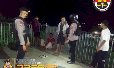 Berikan-Rasa-Aman-Kepada-Masyarakat,-Unit-Turjawali-Sat-Samapta-Polres-Mabar-Tingkatkan-Patroli-Pada-Malam-Hari