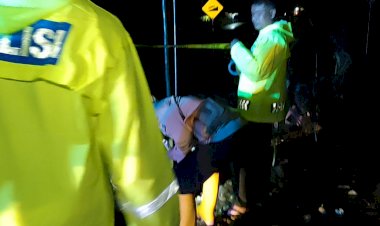 Sebagian-Ruas-Jalan-Tertimbun-Material,-Polres-Mabar--Pasang-Police-Line