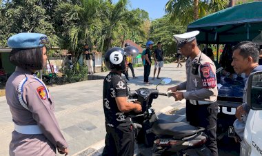 Minggu-Pertama-Operasi-Zebra-di-Labuan-Bajo,-84-Pengendara-Terjaring-Razia-Petugas-Kepolisian