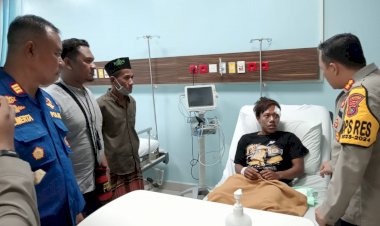 Kapolres-Mabar-Kunjungi-Korban-Ledakan-Speedboat-di-Labuan-Bajo