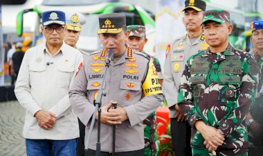 Tindaklanjuti-Arahan-Presiden,-Kapolri-Lepas-Mudik-Gratis-Polri-Presisi