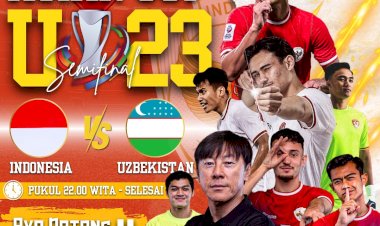 Dukung-Timnas-Indonesia-U-23,-Polisi-Ajak-Masyarakat-Nobar-di-Mapolres-Manggarai-Barat