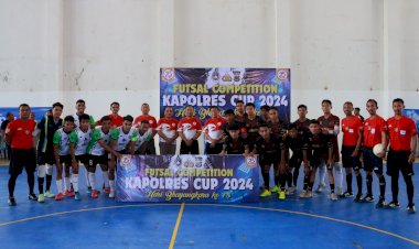 Sambut-Hari-Bhayangkara-Ke-78,-Turnamen-Futsal-Kapolres-Cup-2024-Diikuti-39-Tim-Terbaik-Mabar