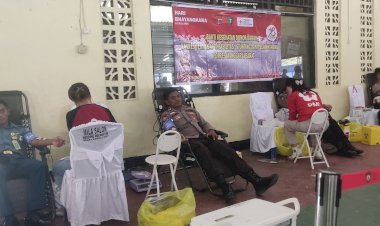 Setetes-Untuk-Kemanusiaan,-Polres-Mabar-Gelar-Donor-Darah-Demi-Membantu-Masyarakat