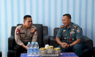 Seminggu-Bertugas,-Kapolres-Mabar-Kunjungi-Lanal-Labuan-Bajo-Demi-Perkuat-Sinergitas-TNI---Polri