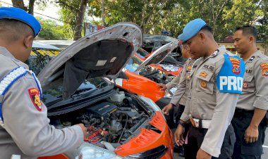 Cegah-Pelanggaran,-Propam-Polres-Mabar-Cek-Kendaraan-Dinas-Polri-di-Labuan-Bajo