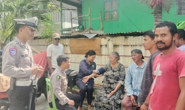 Sambut-Hari-Bhayangkara,-Polisi-Berikan-Pemeriksaan-Kesehatan-Gratis-Bagi-Tukang-Ojek-di-Labuan-Bajo