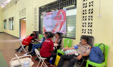 Jelang-Hari-Bhayangkara-Ke-79,-Polres-Mabar-Berhasil-Kumpulkan-35-Kantong-Darah-Bagi-Masyarakat