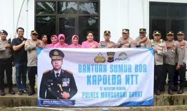 Tingkatkan-Akses-Air-Bersih,-Fasilitas-Sumur-Bor-Bantuan-Kapolda-NTT-Diresmikan-di-Labuan-Bajo