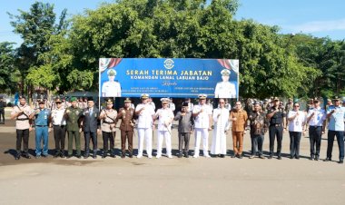 Estafet-Kepemimpinan-Lanal-Labuan-Bajo:-Kapolres-Mabar-Pertegas-Sinergitas-TNI-Polri