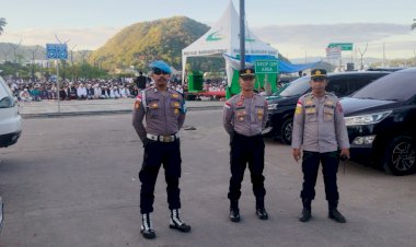 Jamin-Kekhusyukan-Iduladha-di-Labuan-Bajo,-Polres-Manggarai-Barat-Terjunkan-Ratusan-Personel