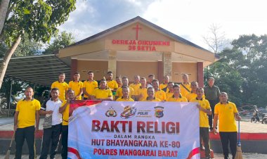 Sambut-Hari-Bhayangkara-ke-80,-Polres-Mabar-Rawat-Toleransi-Lewat-Bakti-Religi-Lintas-Agama