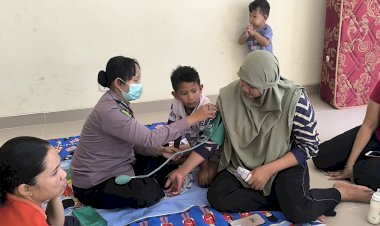 Tanggap-Bencana-Gempa-Flores:-Sidokkes-Polres-Mabar-Sisir-Kesehatan-Warga-Rusun-dan-Anak-Anak