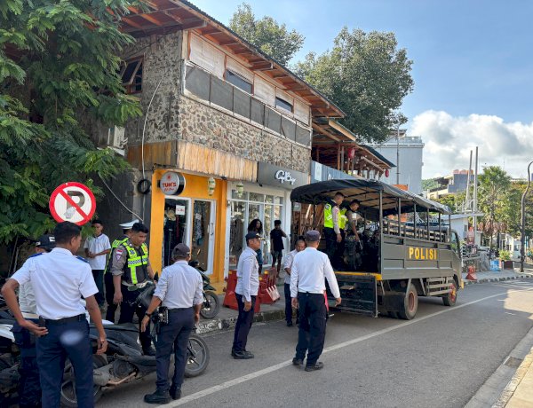 Langgar Aturan, 28 Unit Sepeda Motor di Jalan Soekarno-Hatta Labuan Bajo Ditertibkan Polisi