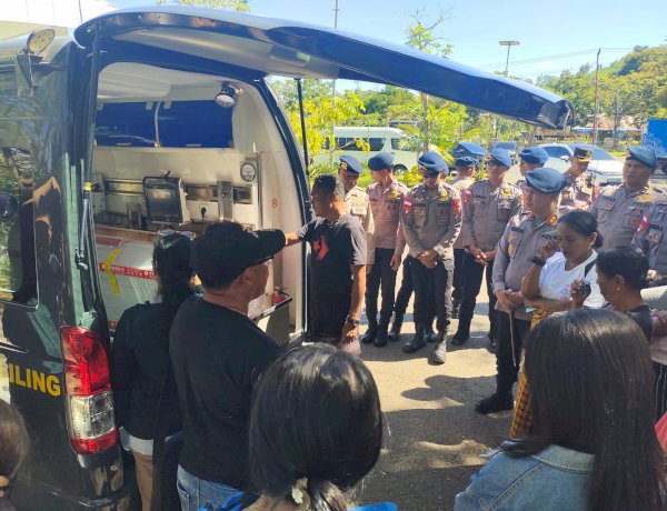 Wujud Nyata Solidaritas Bhayangkara, Kapolres Mabar Jemput Kepulangan Jenazah Bripka Thomas Seso