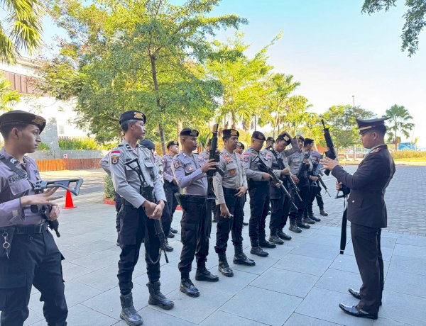 Kesiapsiagaan Sat Pamobvit Polres Mabar Jaga Objek Vital Labuan Bajo