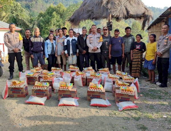 Jembatani Kepedulian Pekerja Migran, Polsek Lembor Salurkan Bantuan dan Pulihkan Trauma Korban Gempa Flores