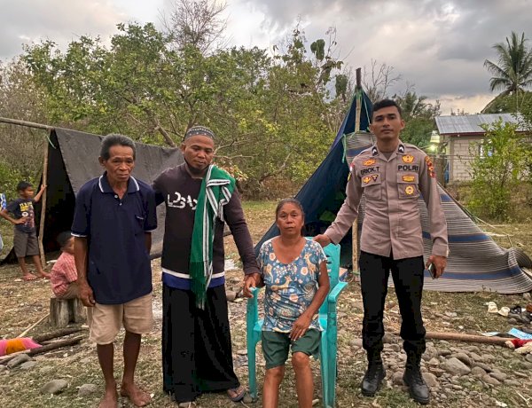 AKBP Christian Kadang Utus Terapis Pribadi Obati Korban Gempa Penderita Strok di Mabar
