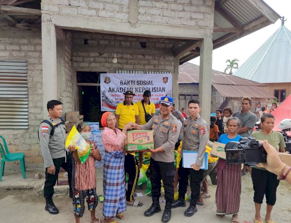 Tanggap Bencana Gempa Flores, Akpol Lemdiklat Polri Salurkan 2 Ton Beras dan Logistik di Manggarai Barat