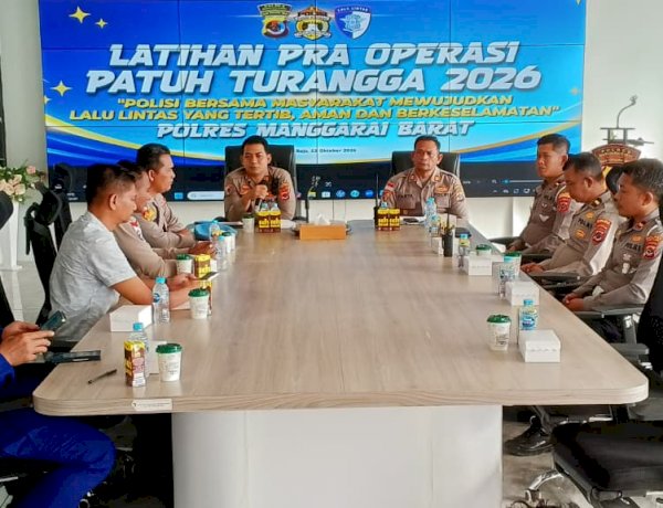 Matangkan Kesiapan Personel, Polres Manggarai Barat Gelar Latpra Ops Patuh Turangga 2026