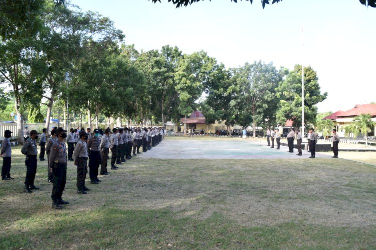 Hari Buruh Sedunia, Polres Mabar Gelar Apel Siaga Satu