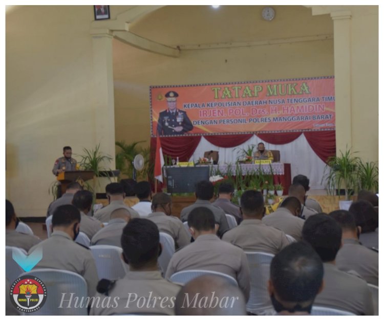 Cek Pemberlakuan New Normal, Kapolda NTT Beri Arahan Personel Polres Mabar