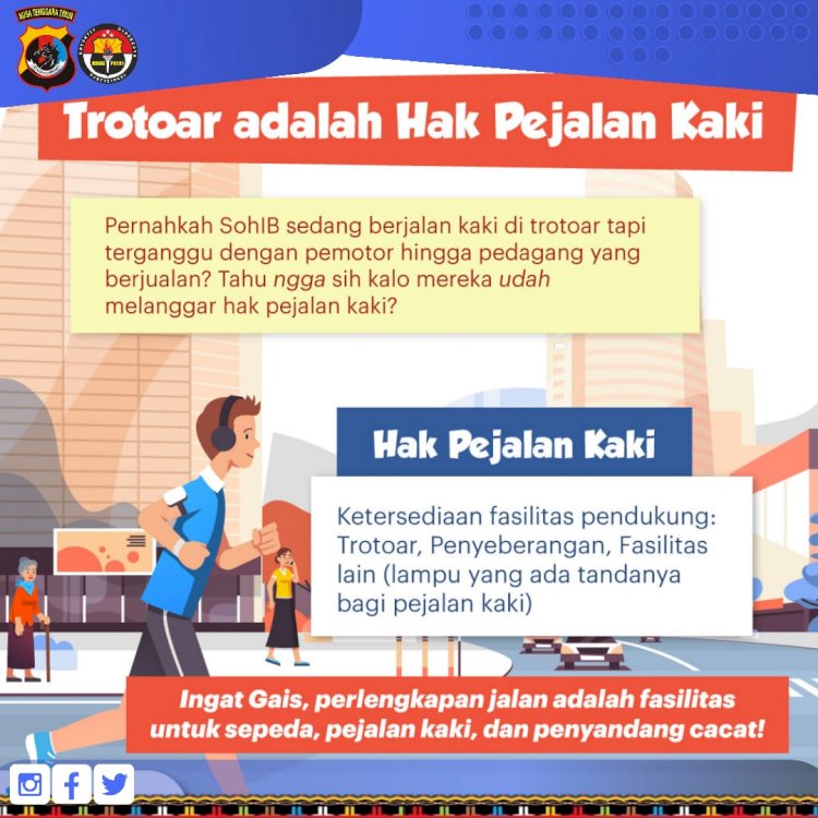 Trotoar Adalah Hak Pejalan Kaki