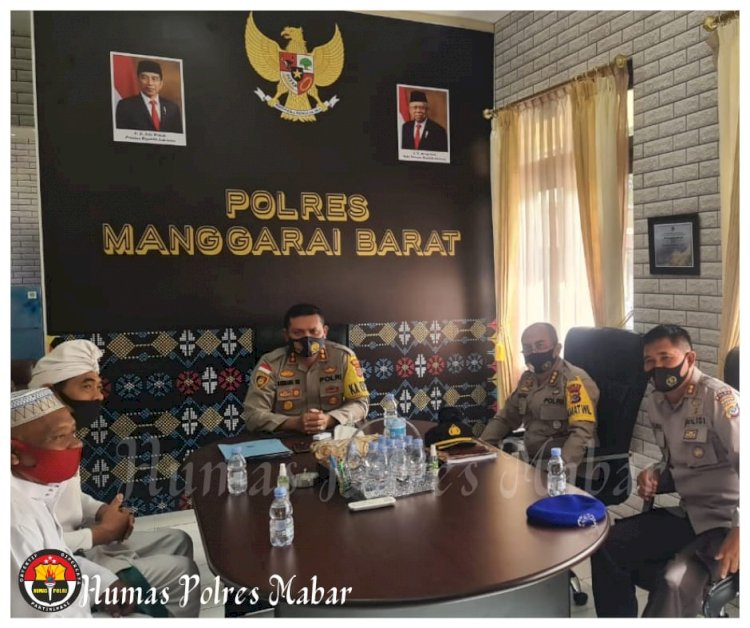 Jelang Pemungutan Suara, Kapolres Manggarai Barat Tatap Muka dengan Para Tokoh Agama