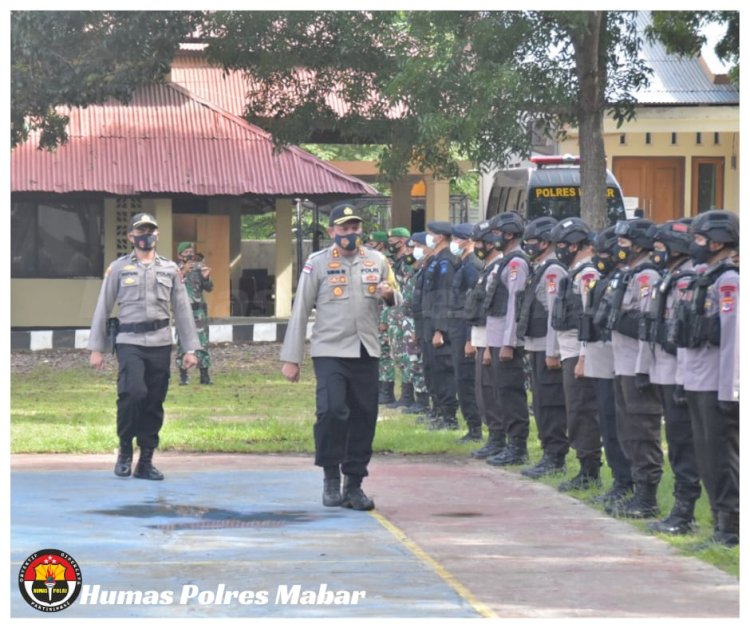 Jamin Keamanan Nataru, Polres Manggarai Barat Laksanakan Apel Gelar Pasukan Operasi Lilin Turangga 2020