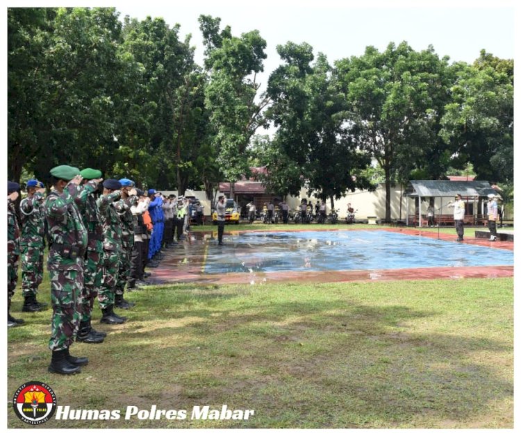 Polres Manggarai Barat Laksanakan Apel Gelar Pasukan Dalam Rangka Antisipasi Bencana Alam dan Karhutlah