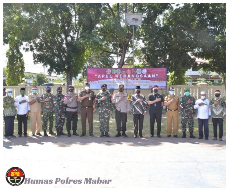 Jaga Persatuan dan Kesatuan, Polres Manggarai Barat Gelar Apel Kebangsaan