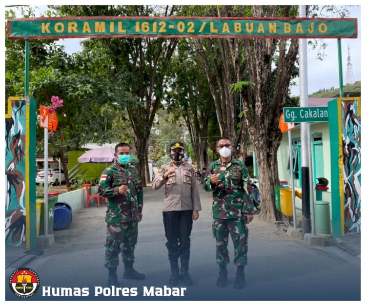 Jalin Sinergitas Polri-TNI, Wakapolres Mabar Kunjungi Koramil 1612-02/Komodo