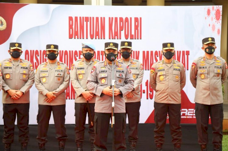 Kapolri Luncurkan Bantuan 1.000 Oksigen Konsentrator Bantu Warga yang Terpapar Covid-19