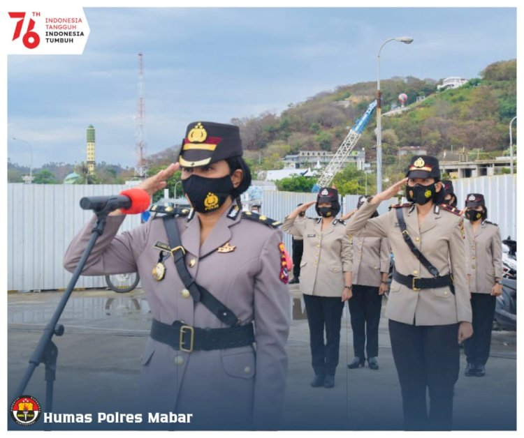 Wakapolres Mabar Pimpin Upacara Tabur Bunga Jelang Hari Jadi Ke-73 Polwan RI di Labuan Bajo