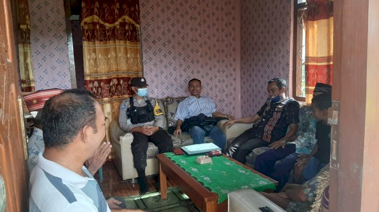 Babinkamtibmas Desa Golo Mori,  Imbau Masyarakat, Dukung Pembangunan Jalan Poros Selatan, Kabupaten Manggarai Barat