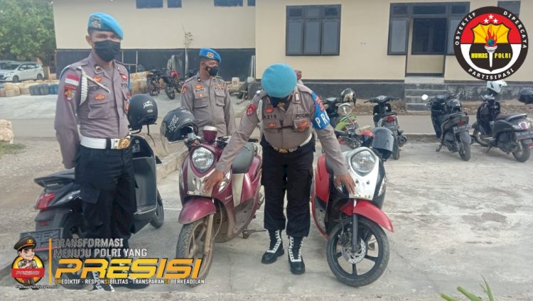 Sidak Kendaraan Bermotor Anggota, Seksi Propam Polres Mabar Lakukan hal ini