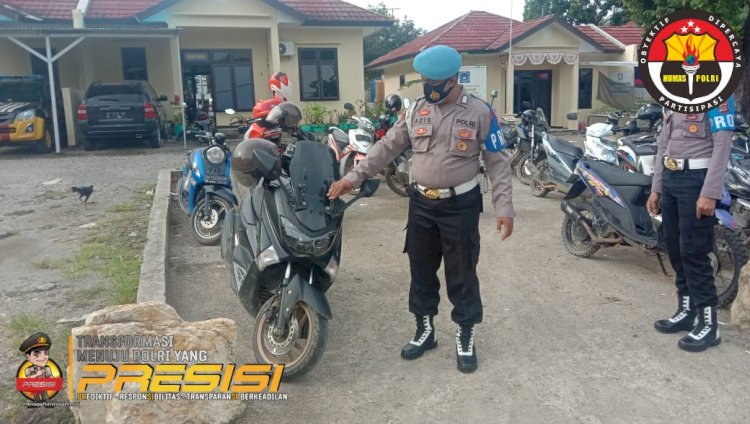 Sidak Kendaraan Bermotor Anggota, Seksi Propam Polres Mabar Lakukan hal ini