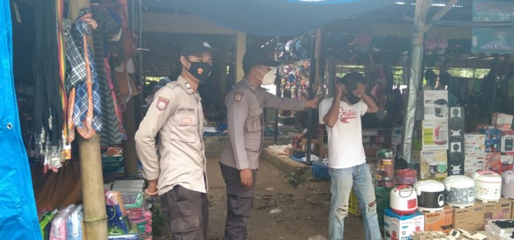 Polsek Sano Nggoang, Imbau Warga Taat Prokes Covid-19