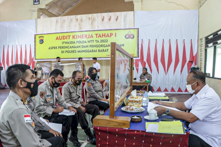 Kapolres Mabar Terima Kunjungan Tim Wasrik Itwasda Polda NTT