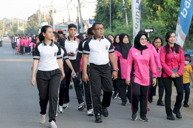 Sambut HUT Bhayangkara ke 76, Polres Mabar Laksanakan Olahraga Bersama dan Vaksinasi