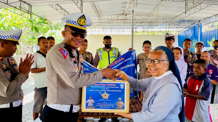 Peduli Kasih Satuan Lalu Lintas Polres Mabar, Jelang HUT ke-67