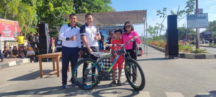 Polres Mabar Gelar Car Free Day, Sambut HUT Lalu Lintas Ke 76