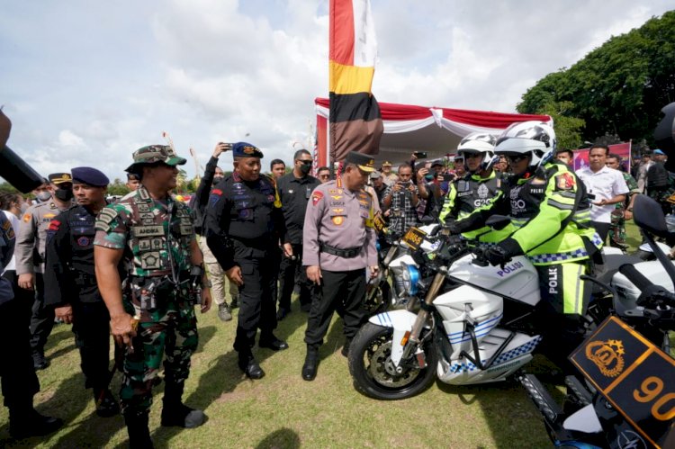 Gelar Pasukan dan peralatan, Kapolri dan Panglima TNI Ingin KTT G20 Berjalan Sukses